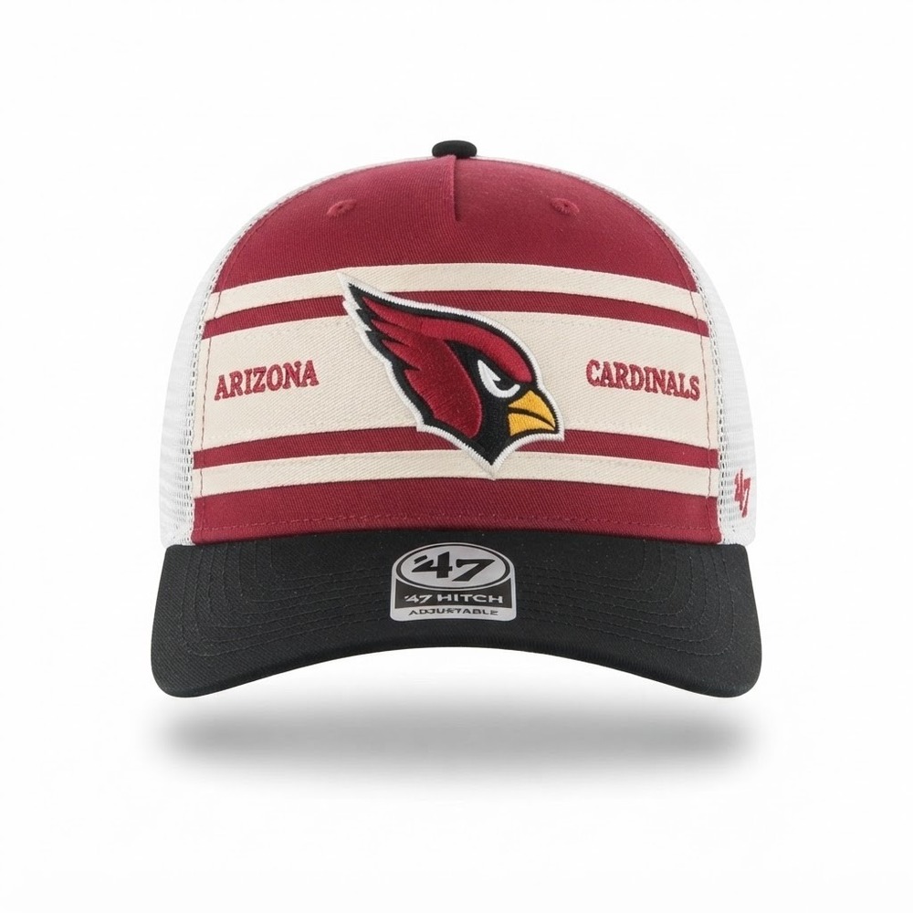 '47 Arizona Cardinals Hitch Snapback Men OSFA Dark Red NWT Mesh Trucker Hat